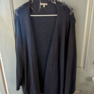 Maurices Size 4 X black light cardigan